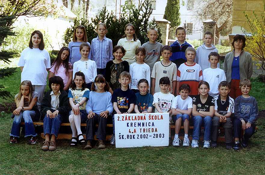 Jojo with his classmates (June 2003)